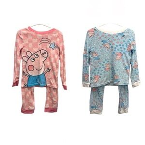 2 Peppa Pig Pajama Sets